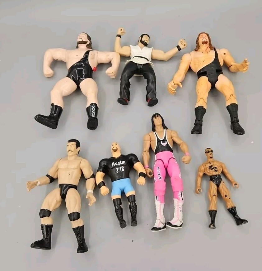 Wrestling Lot of 7 Figures various years and conditions