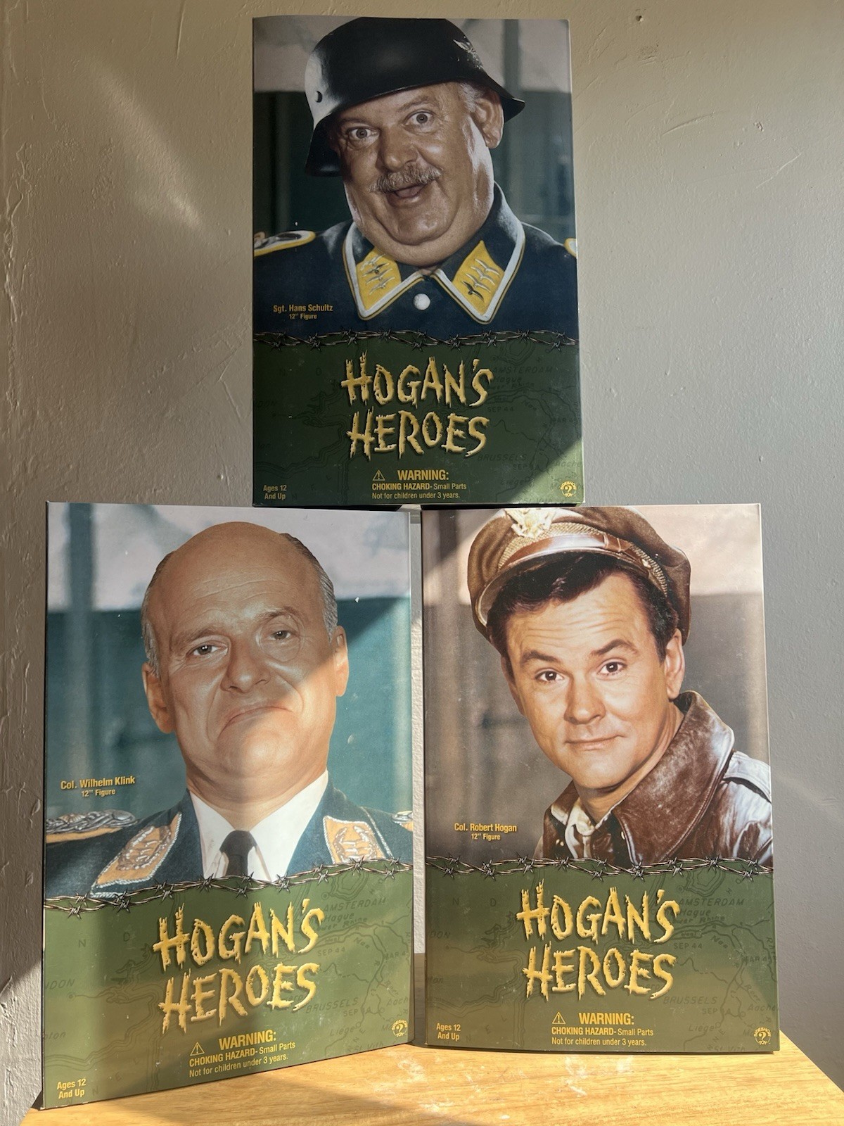 2002 Hogan’s Heroes 12″ Collector Set – Hogan, Schultz & Klink Unopened