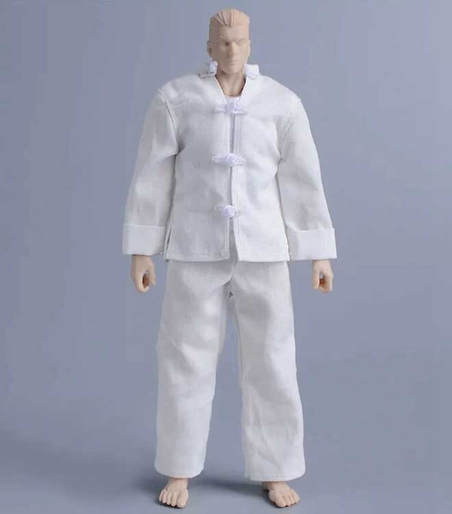 1/12 Scale Chinese Tunic Suit Tang Suit Kung Fu Suit Clothes Suits F 6″ Doll