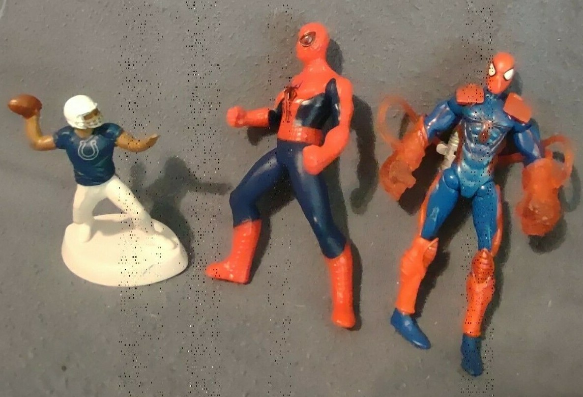 2 Spider-Man Super-Hero Action Figures Toy Doll Gift 4 inches tall