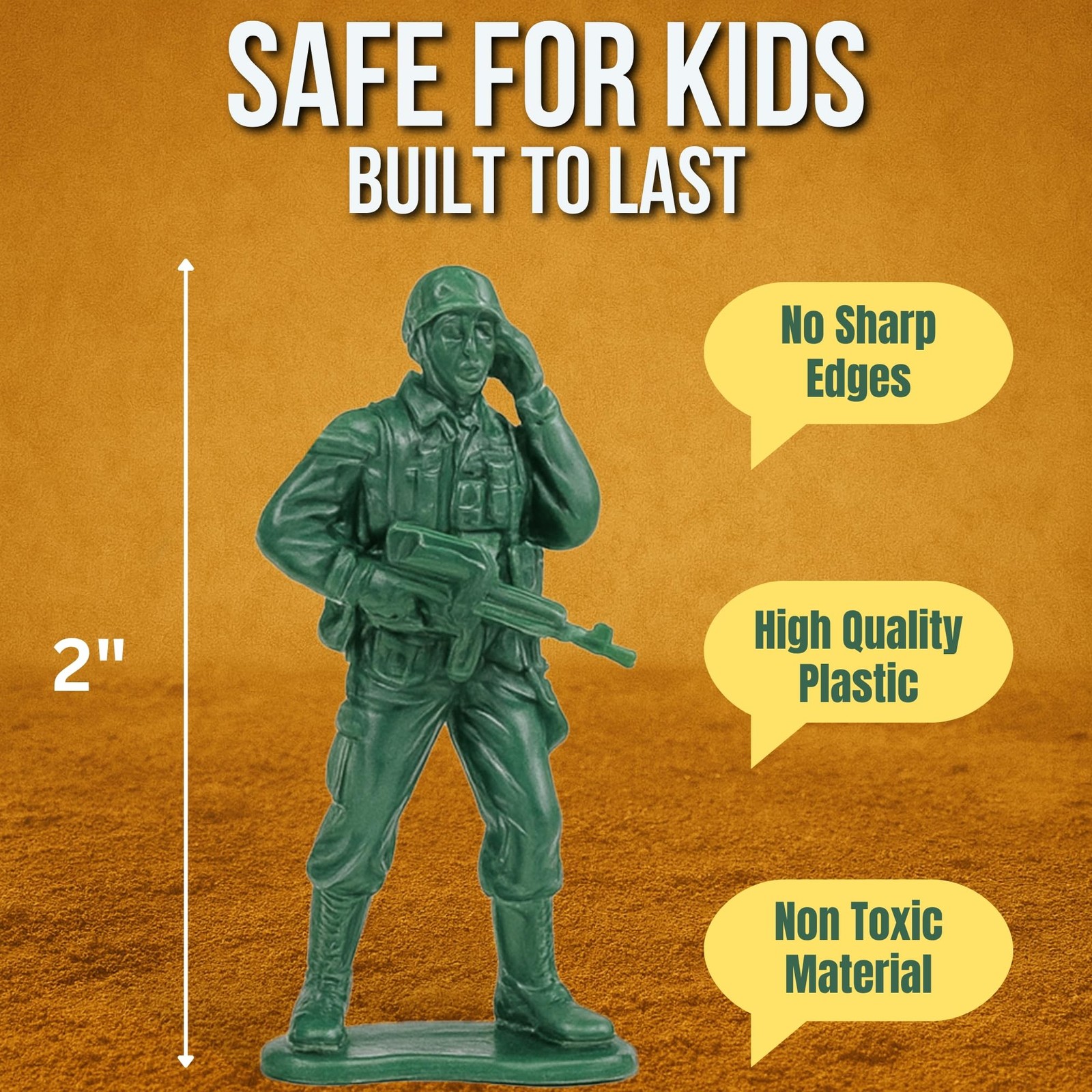 Liberty Imports Army Men Toy Soldiers Playset Bucket – WWII Action Figures w…