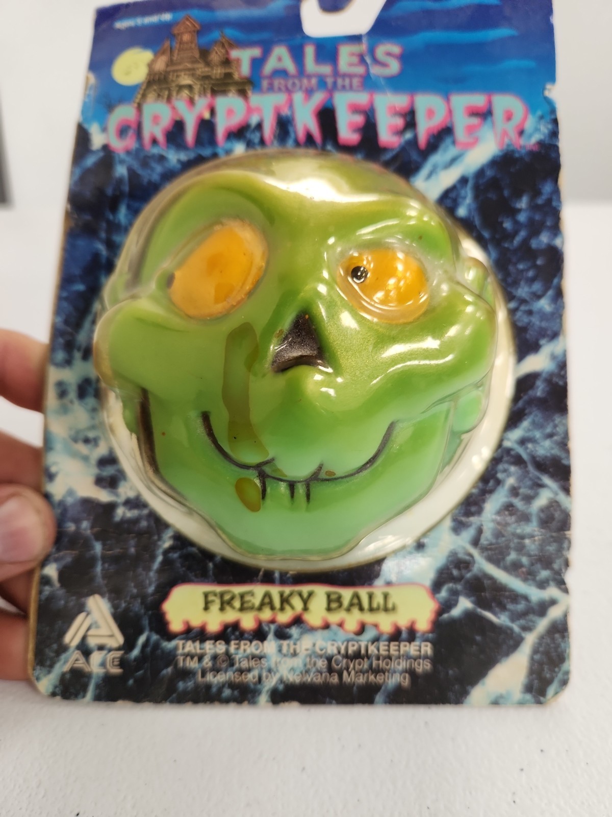 Tales from the Cryptkeeper Freaky ball Vintage Sealed Madballs Ace Novelty