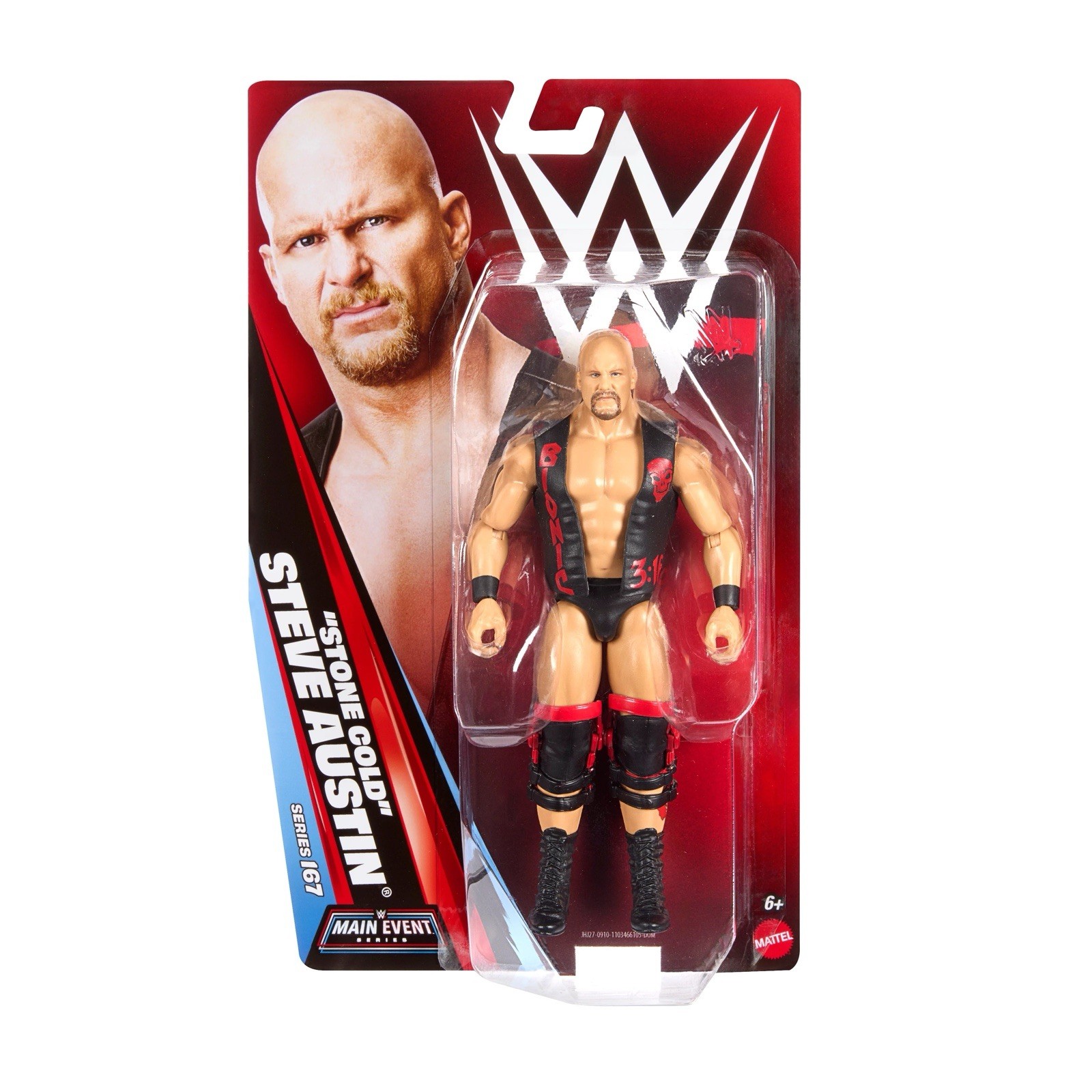 Stone Cold Steve Austin WWE Mattel Main Event Basic Series 167 Wrestling Figure