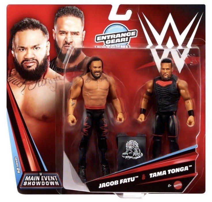 JACOB FATU & TAMA TONGA – Mattel WWE Main Event Showdown Series 24 NEW IN STOCK