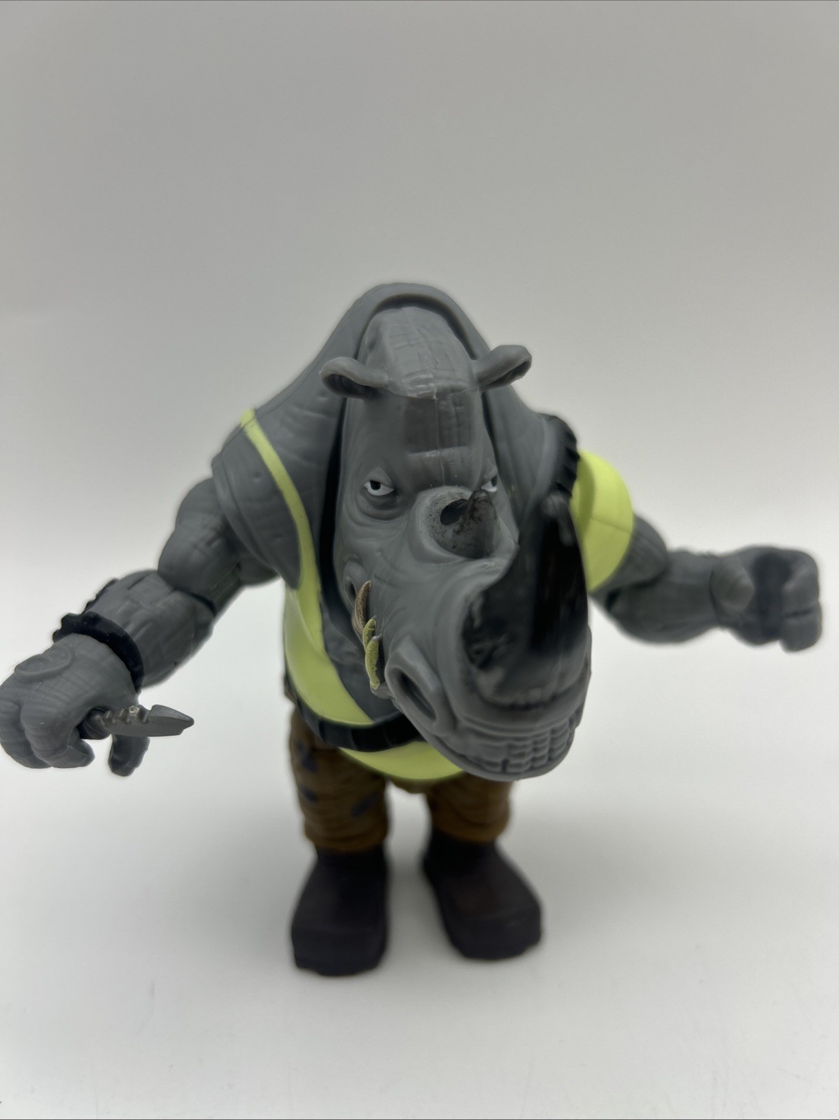 Teenage Mutant Ninja Turtles Mutant Mayhem Muscle Rocksteady Figure (COMPLETE)
