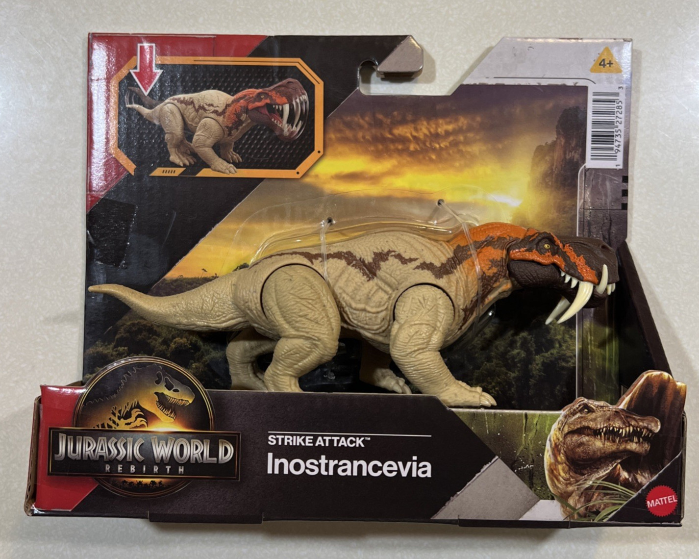 NEW 2025 JURASSIC World Rebirth Strike Attack Inostrancevia