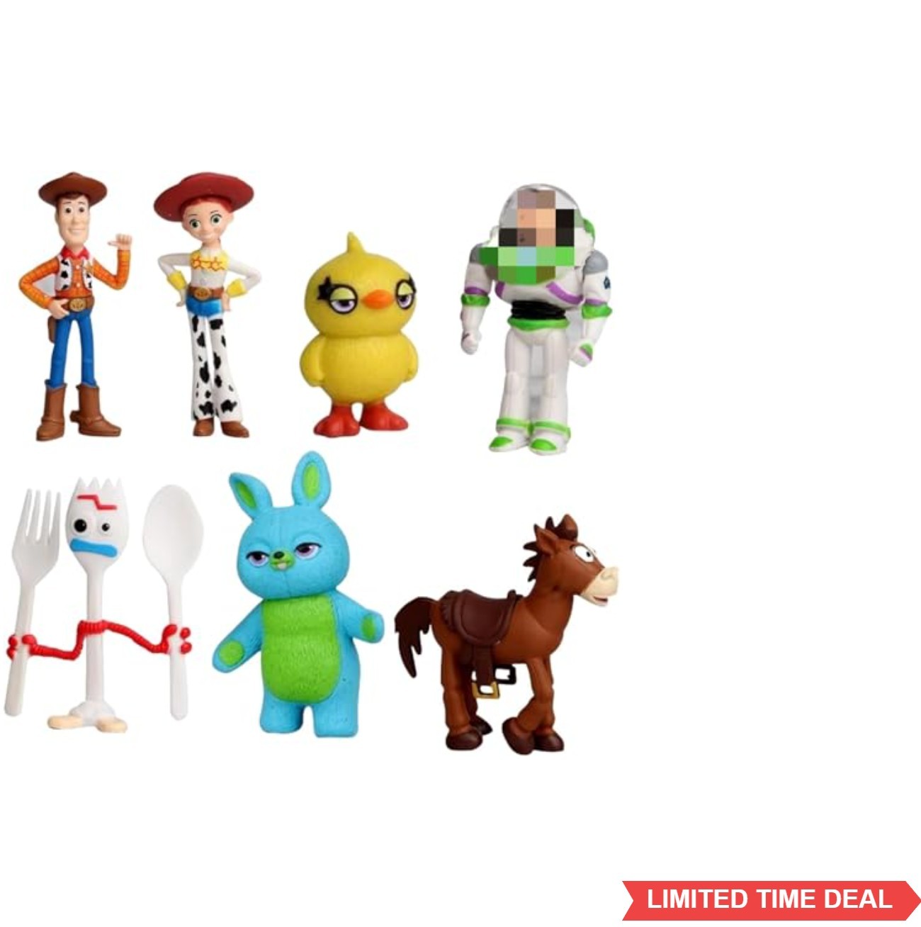 Action Figures Set 7 Pack 1.2 2.7 Inch Woody Buzz Jessie Toy Anime Figurines