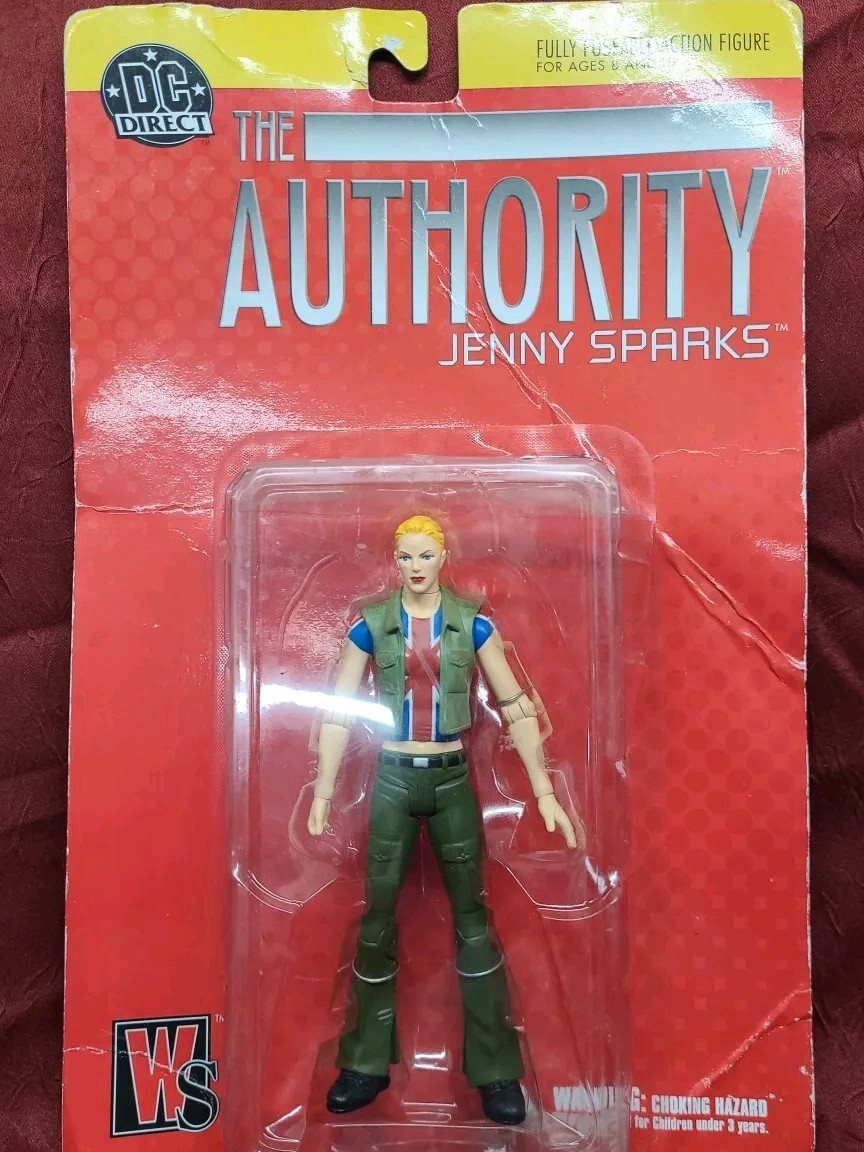 DC Direct The Authority Jenny Sparks 2002 6″ Vintage Action Figure New In Box