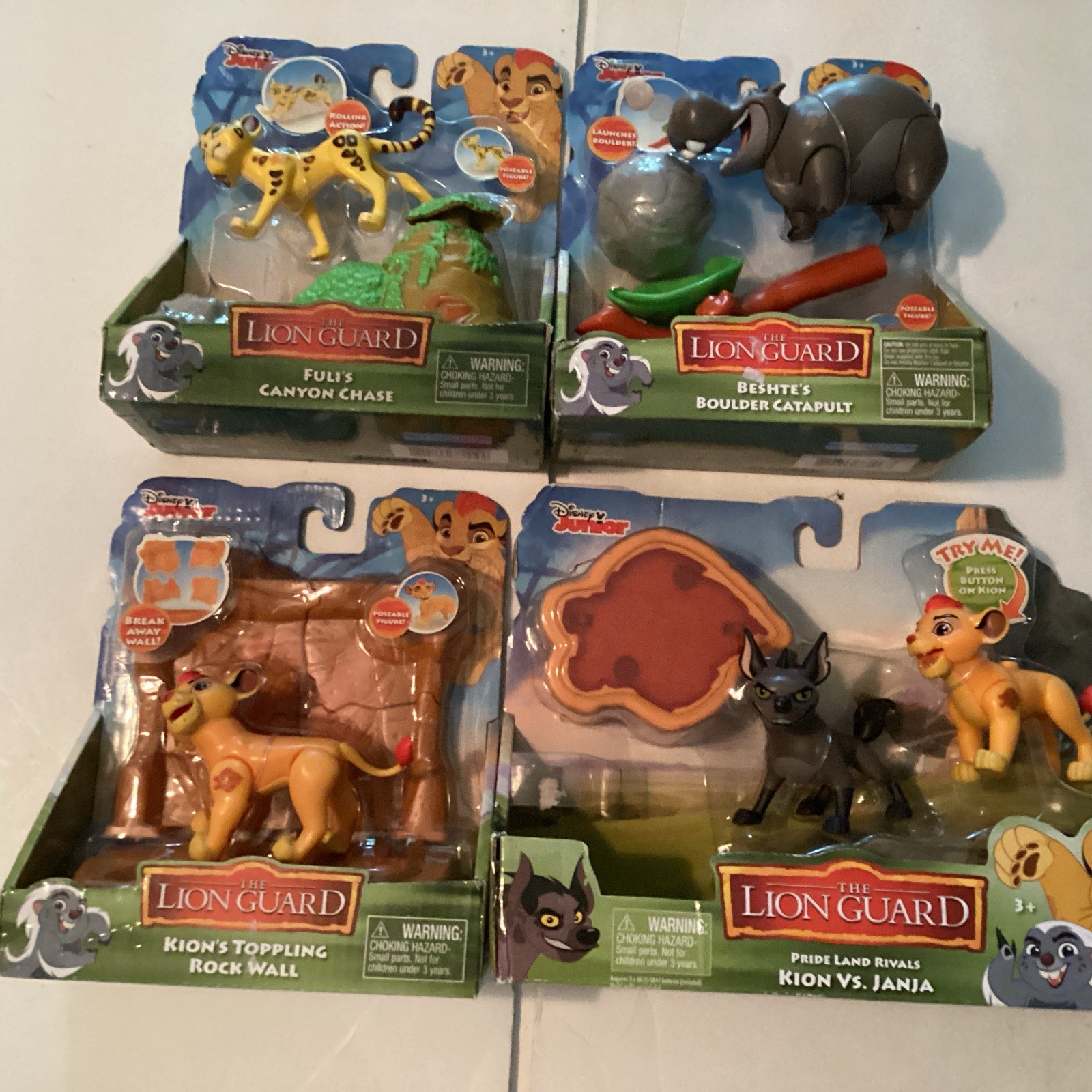 VINTAGE The Lion King Collecitble Figures Just Play Lot (4) NEW 2016 DISNEY READ