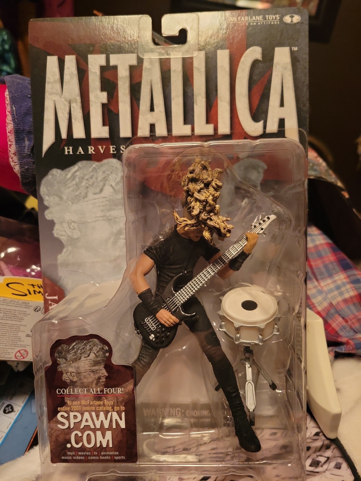 2001 McFarlane METALLICA HARVESTER OF SORROW Entire Set JAMES, KIRK, LARS, JASON