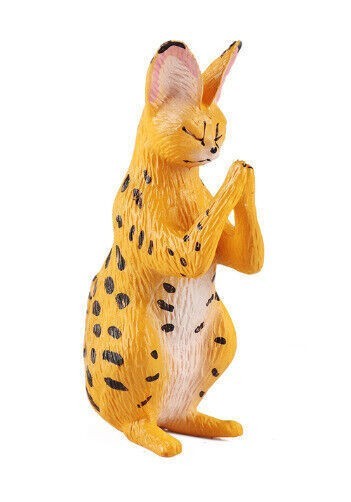 7.5cm Mini Praying Cat PVC Toy Wild Animal Figure Doll Kids Gift