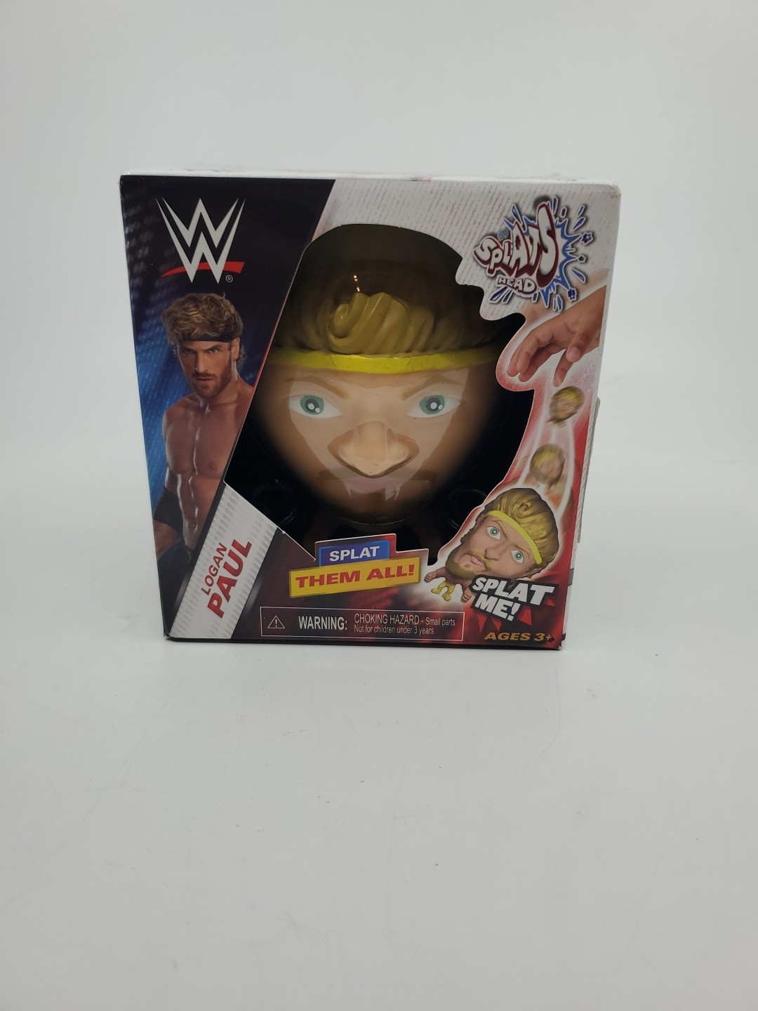 WWE Splat Heads 4″ LOGAN PAUL Smash Pull & Stretch Figure 2025