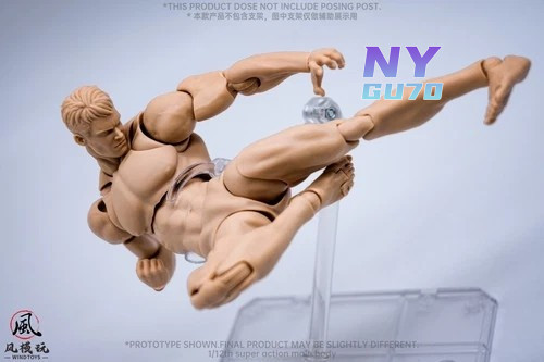 Wind Toys 1/12 Male Pale Flexible Joint Doll 6″Action Figure Body Head Model