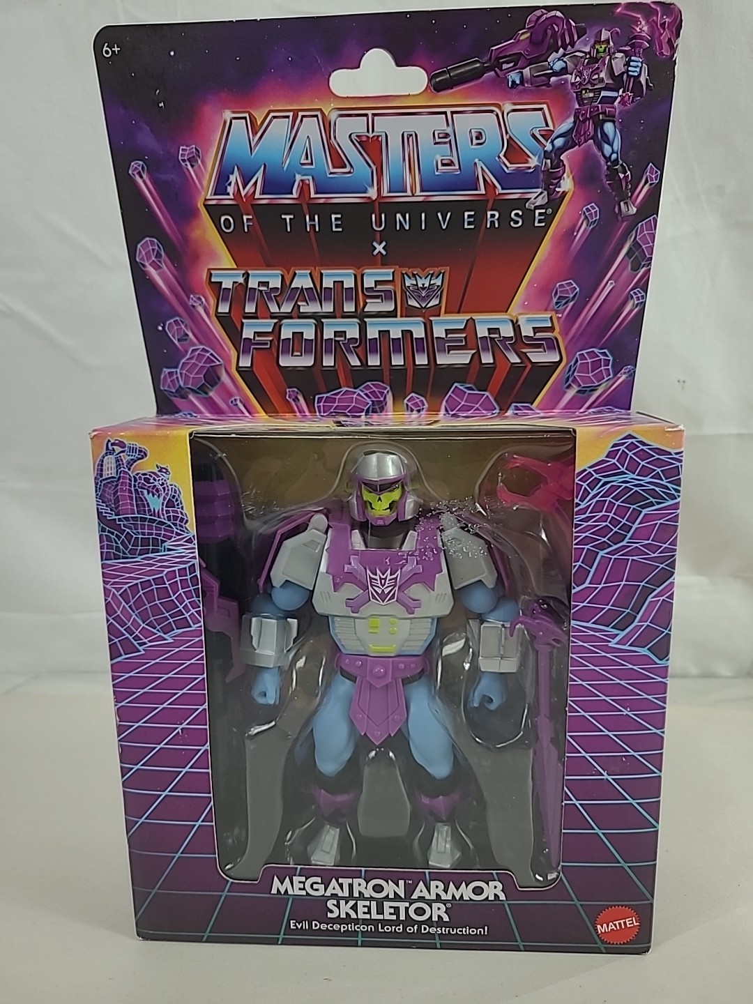 Mattel Masters of The Universe X Transformers Megatron Armor Skeletor Figure 6+