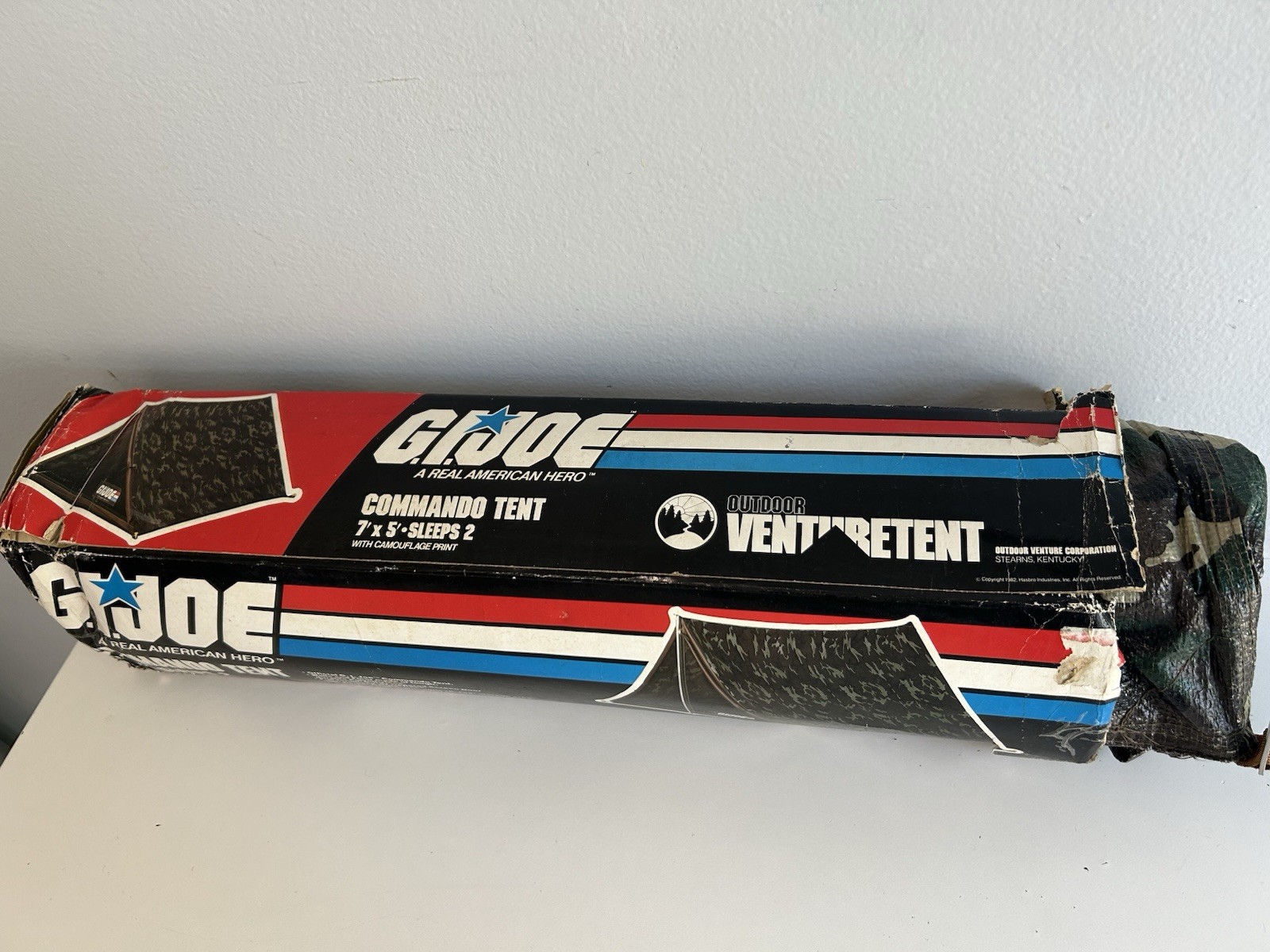 1982 GI Joe Comando Tent Indoor/Outdoor Fun Kids w/ Original Box 7×5