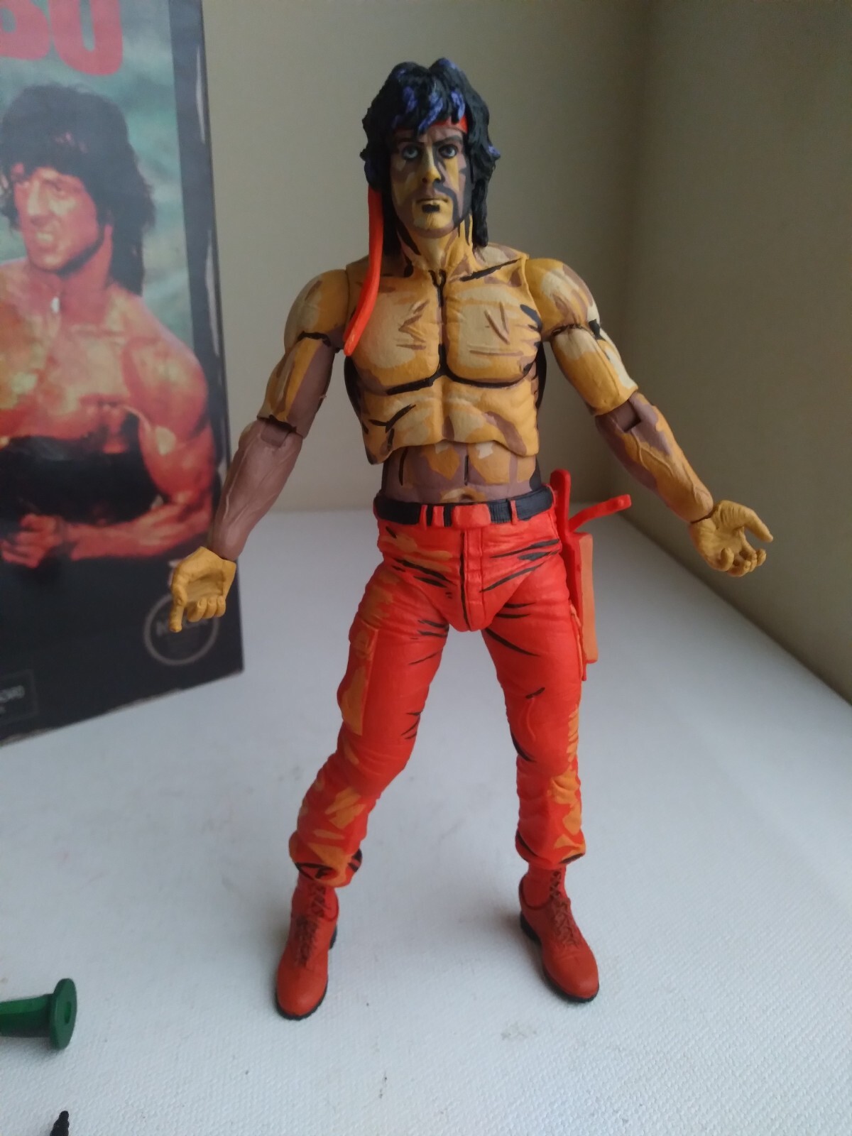NECA ULTIMATE RAMBO NES FIGURE NINTENDO ATARI REEL TOYs SYLVESTER STALLONE LOOK
