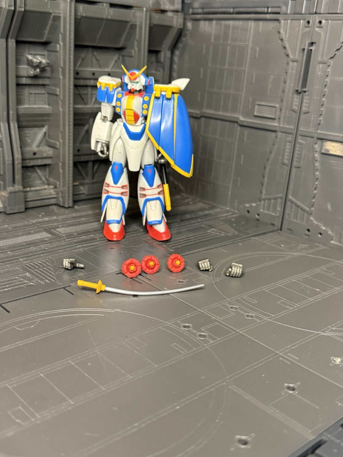 Bandai Mobile Suit Fighter Neo France Gundam Rose MS In Action Figure MSIA