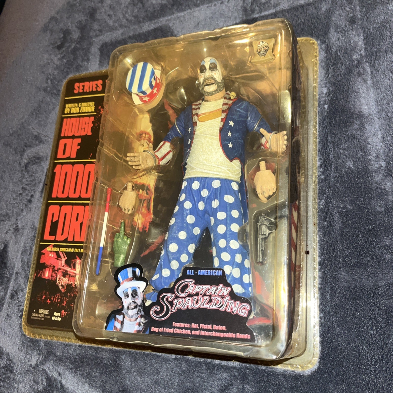 NECA House of 1000 Corpses All American CAPTAIN SPAULDING Figure 2002 NEW ?
