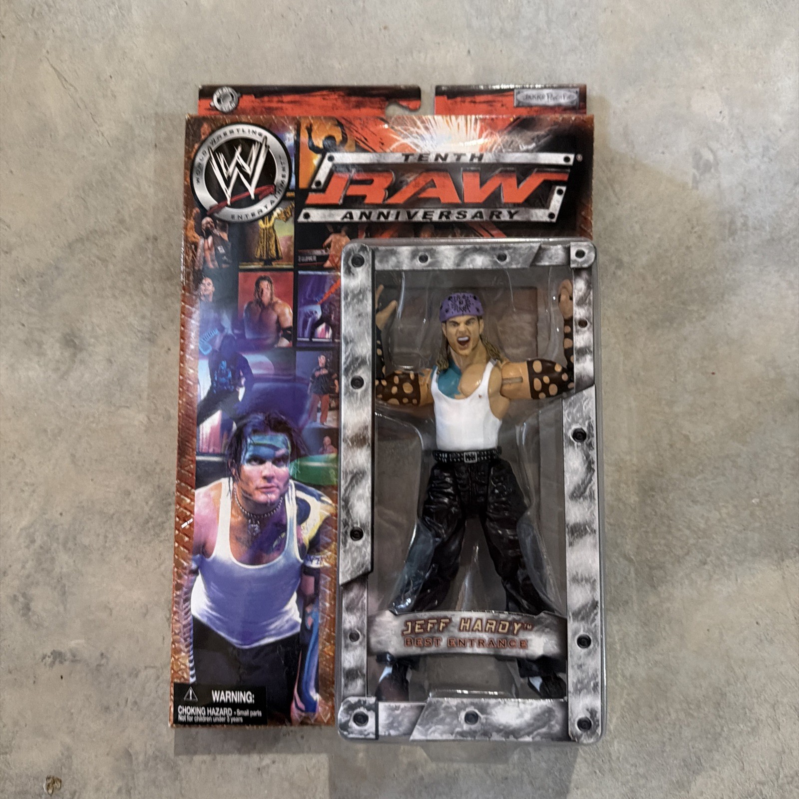 Wwe Jakks Pacific Jeff Hardy Monday Night Raw 10th Anniversary MOC Ttl