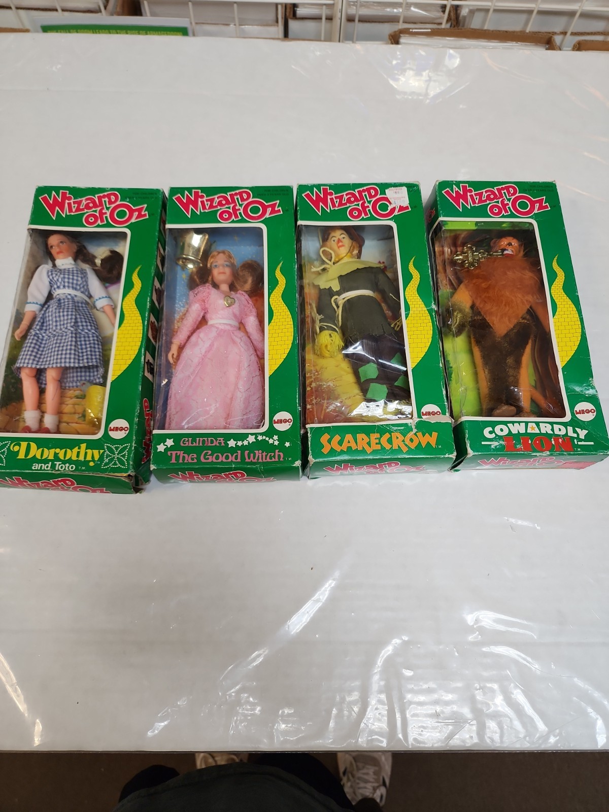 Vintage 1974 Mego Wizard Of Oz Action Figures Lot Of 4 W/ Original Boxes