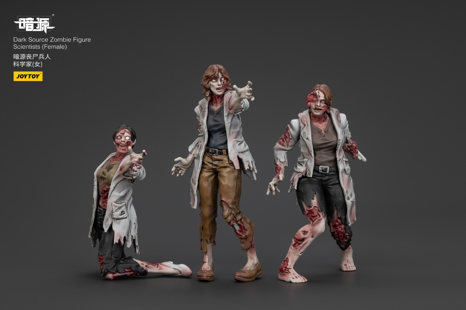 JOYTOY 1:25 action figures Dark Source Zombie Figure Scientists (Female)