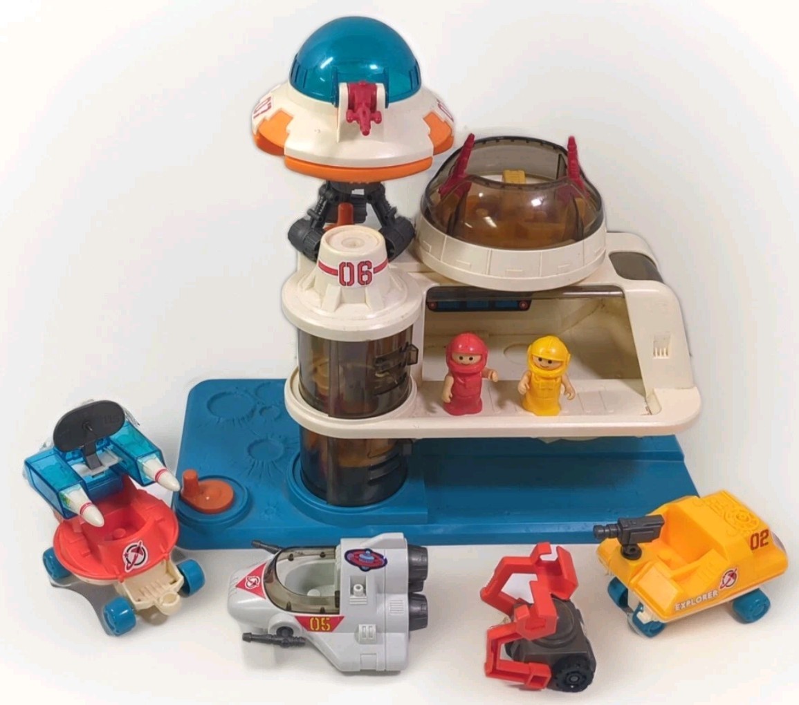 Space Station Fisher Price 1984 Li’l Playmates Play Set Lil Little NASA Ships
