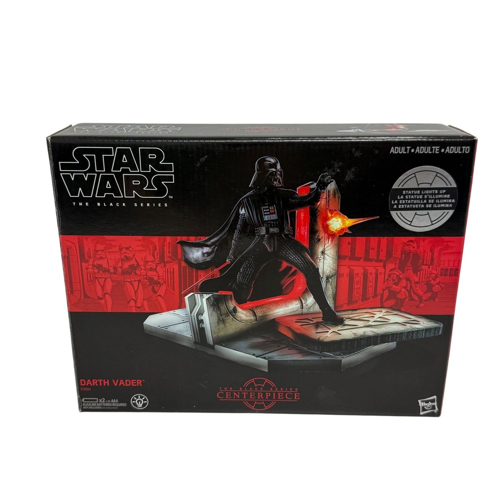 Star Wars The Black Series Darth Vader Centerpiece Lights Up Hasbro With Box