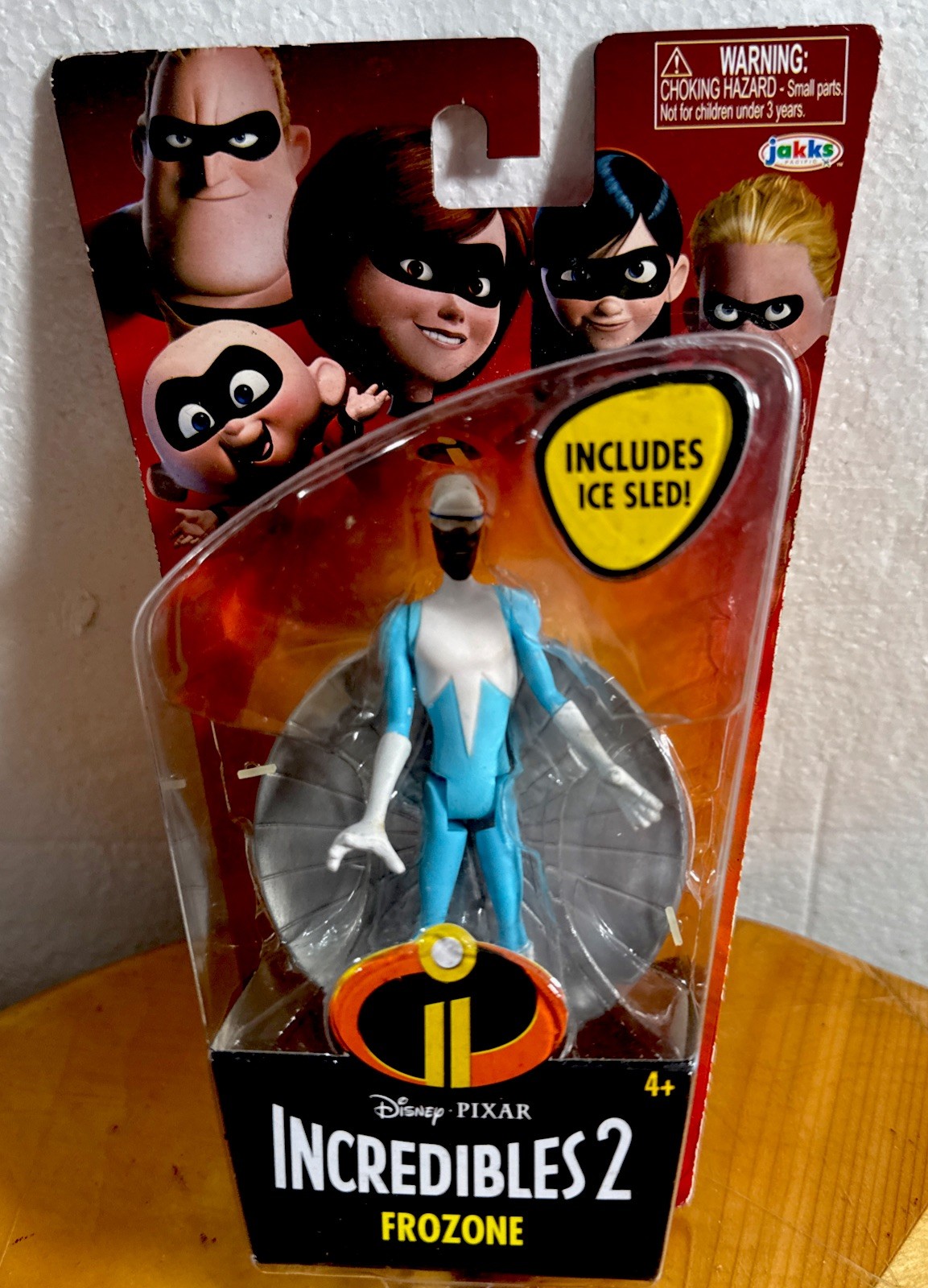 The Incredibles 2 Frozone & Ice Sled Action Figure Set Samuel L. Jackson 2018