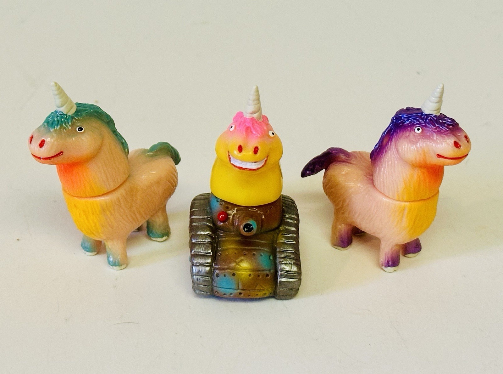 Rampage Toys Ugly Unicorn lot of 3 tank Sofubi