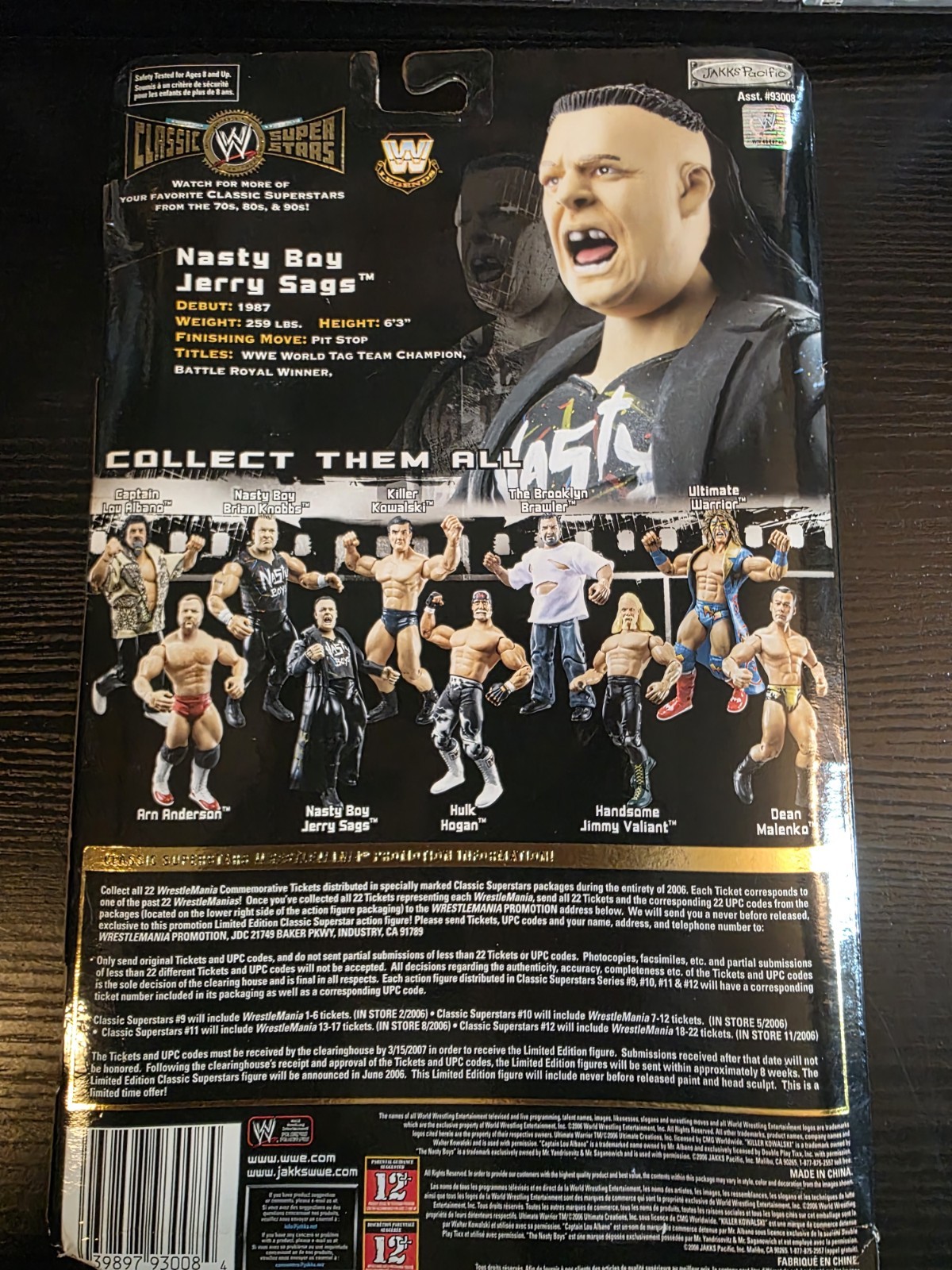WWE WWF Classic Superstars Nasty Boys Series 12 Jerry Sags Brian Knobbs NEW