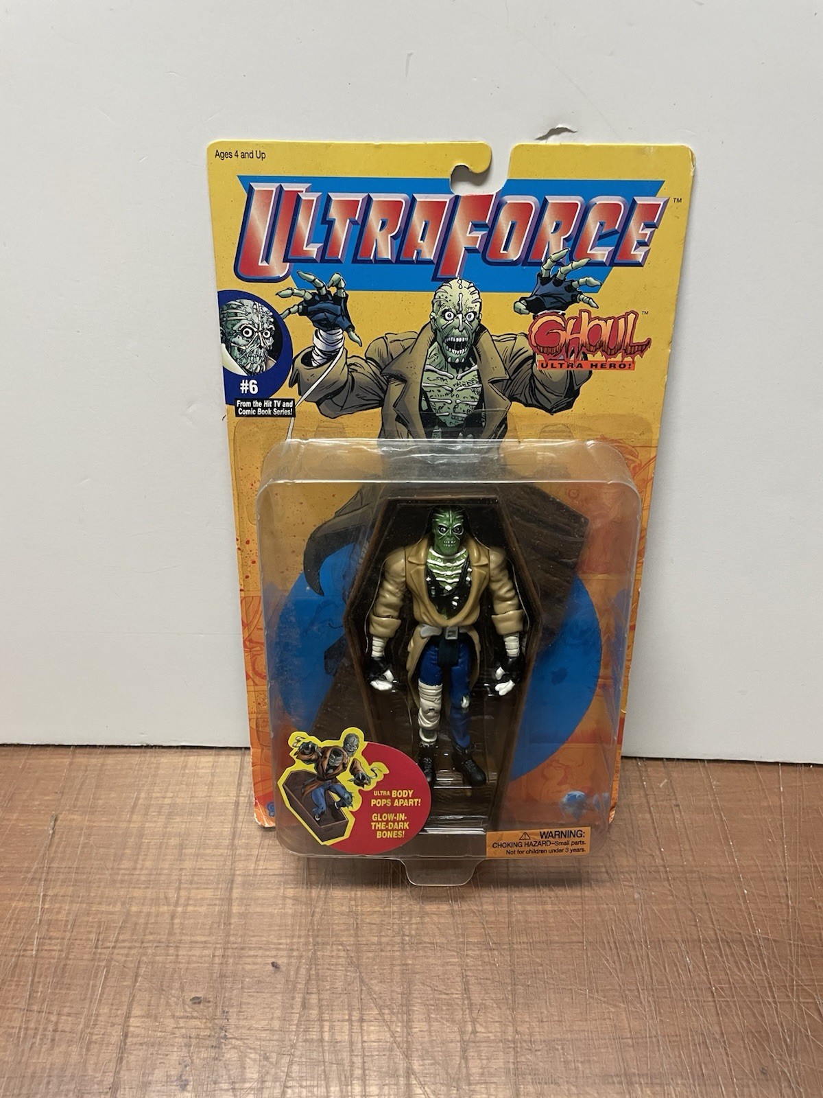 GALOOB ULTRAFORCE GHOUL ULTRA HERO #6 ACTION FIGURE 1995 VINTAGE BRAND NEW.