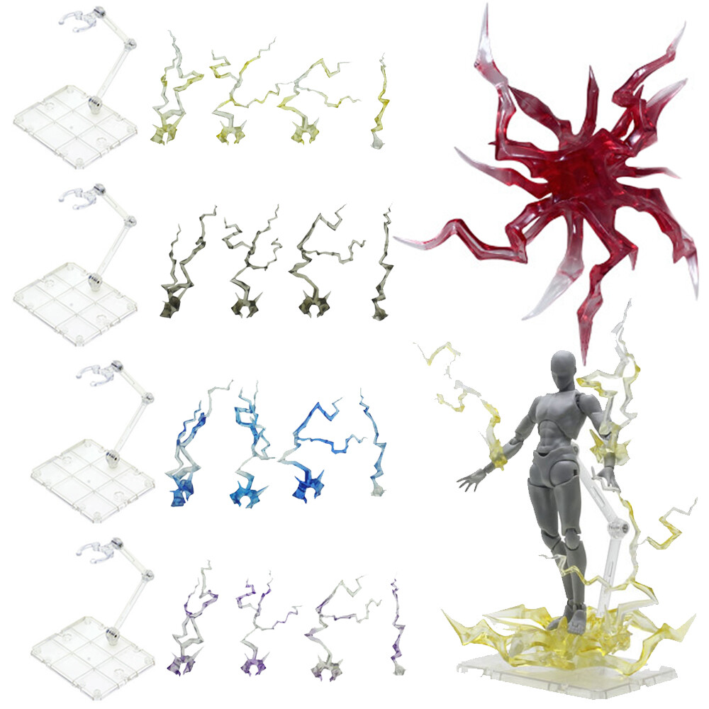 1/12 Figma Figure Stand Holder Base For Tamashii Effect Lightning Thunder DIY