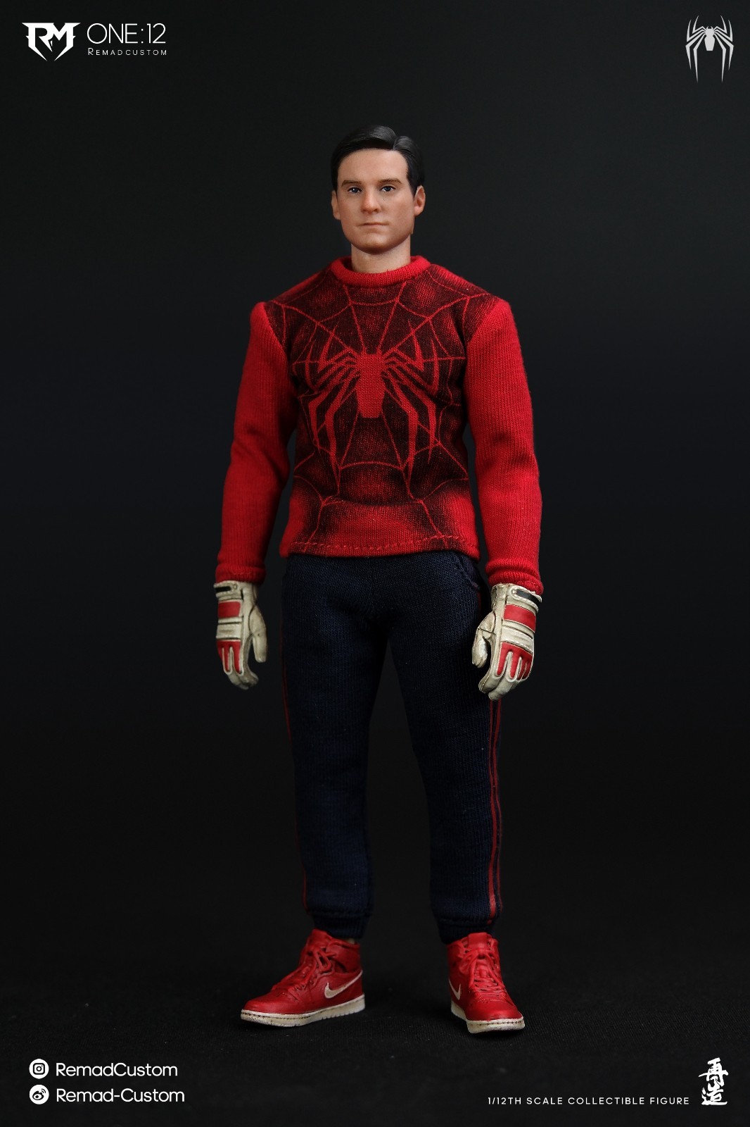 Remad Custom 1/12 RM-008 Human Wrestler Tobey Maguire Action Figure Model