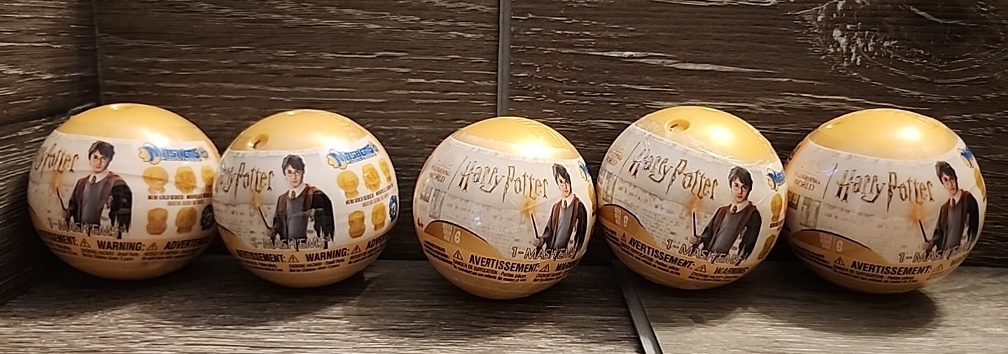 HARRY POTTER Series 6 GOLD MASHEMS Figures Lot Of 5 Wizarding World FREE SHIP