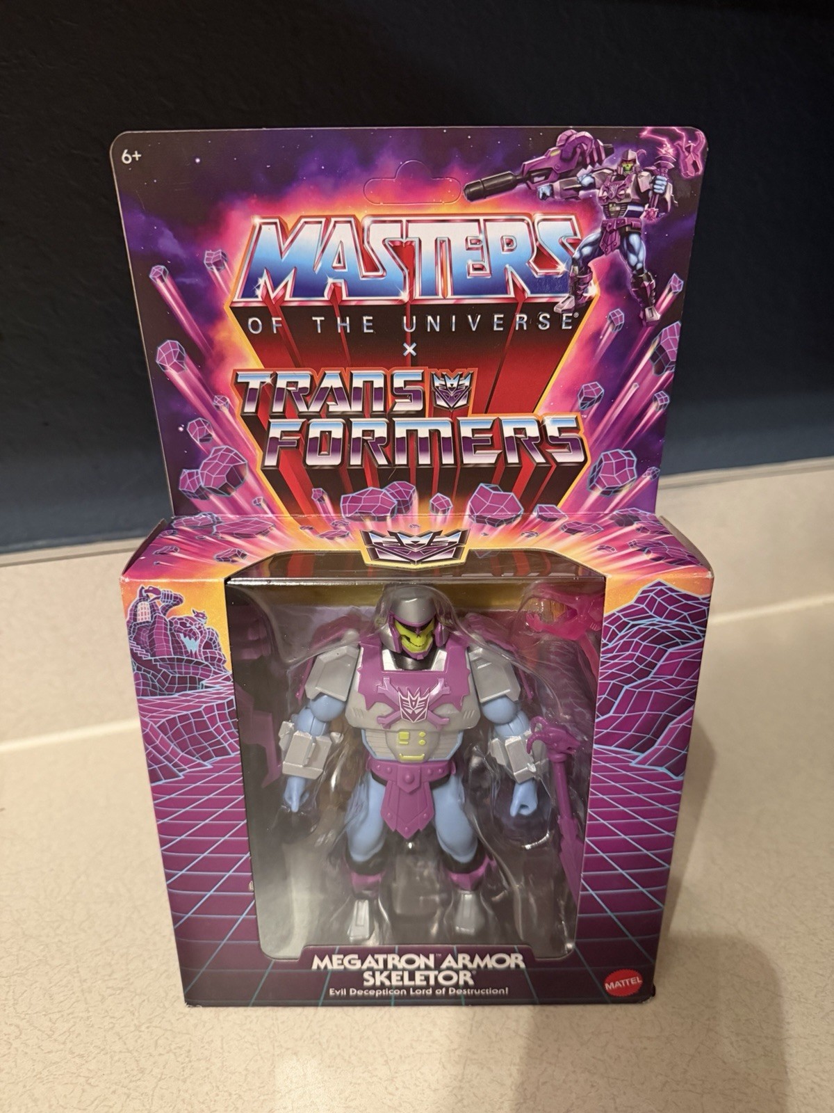 Mattel Masters Of The Universe MOTU X Transformers Megatron Armor Skeletor