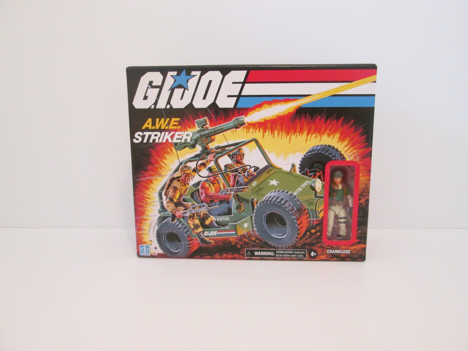 GI Joe Retro A.W.E. Striker & 3.75 in. Crankcase Walmart Exclusive, New, Sealed