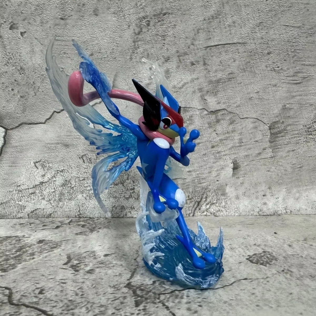 Ash Greninja Style Figure 12cm Blue Ninja Frog PVC Action Figurine Model Toy