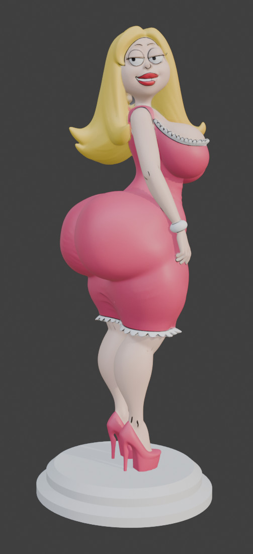 Francine Smith SFW Figure – 7.5″ Unpainted Figurine – American Dad