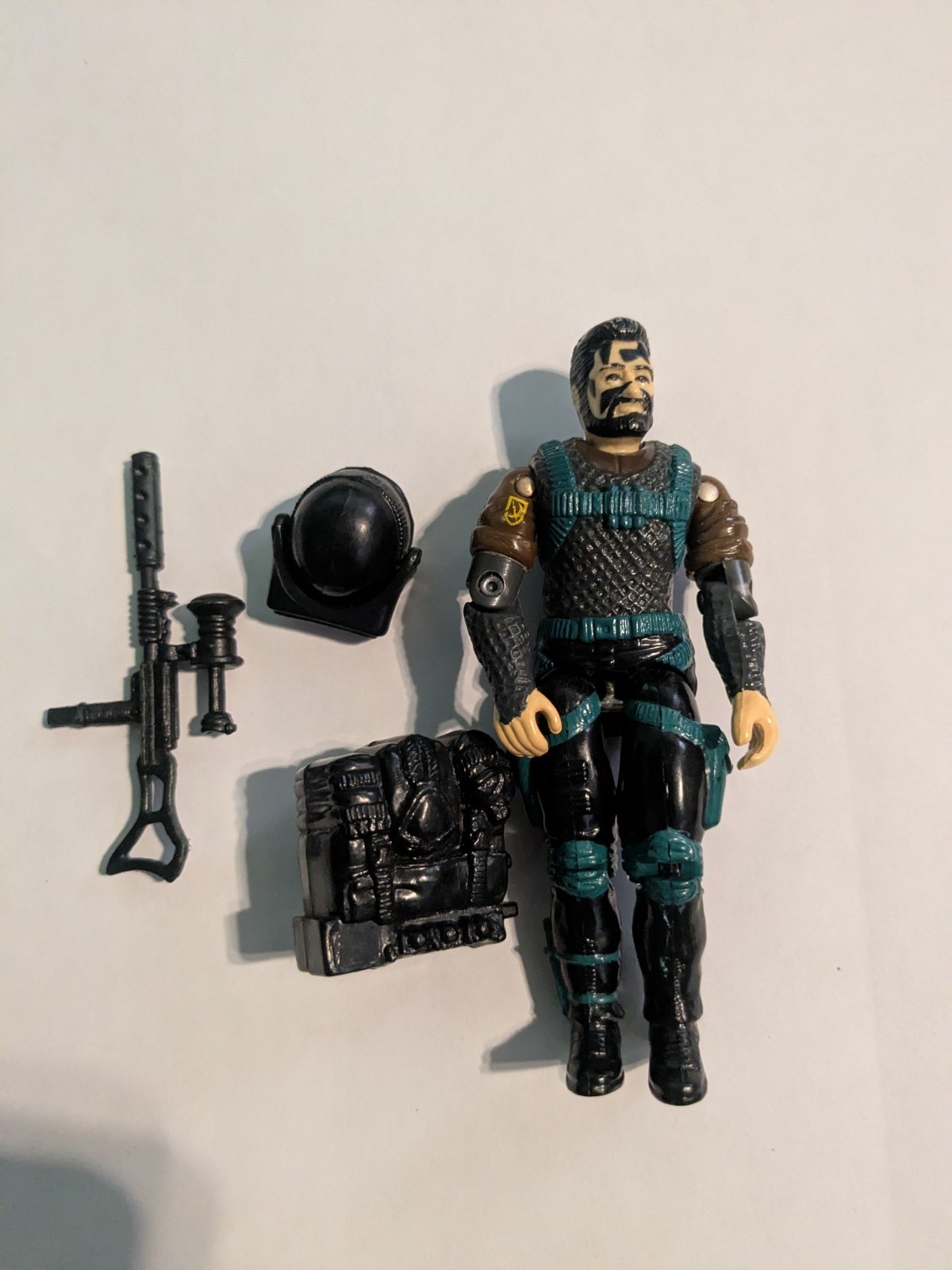 G.I. Joe Low Light V3 1991 Action Figure W Accessories Incomplete Broken Pelvis