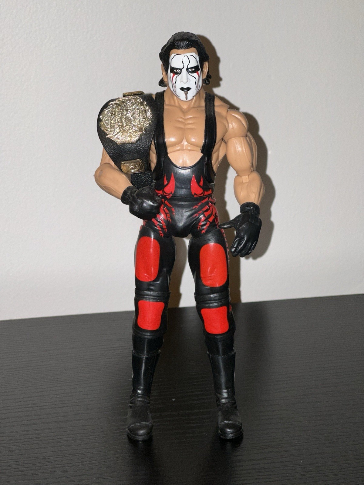 TNA Wrestling Sting Deluxe Impact Action Figure With TNA World Title (As Seen)