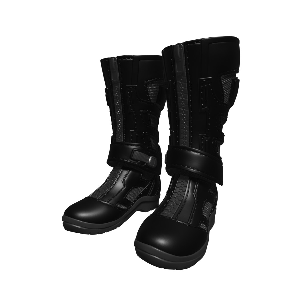 1/12 Scale Action FIgure Boots (Leather Padded)