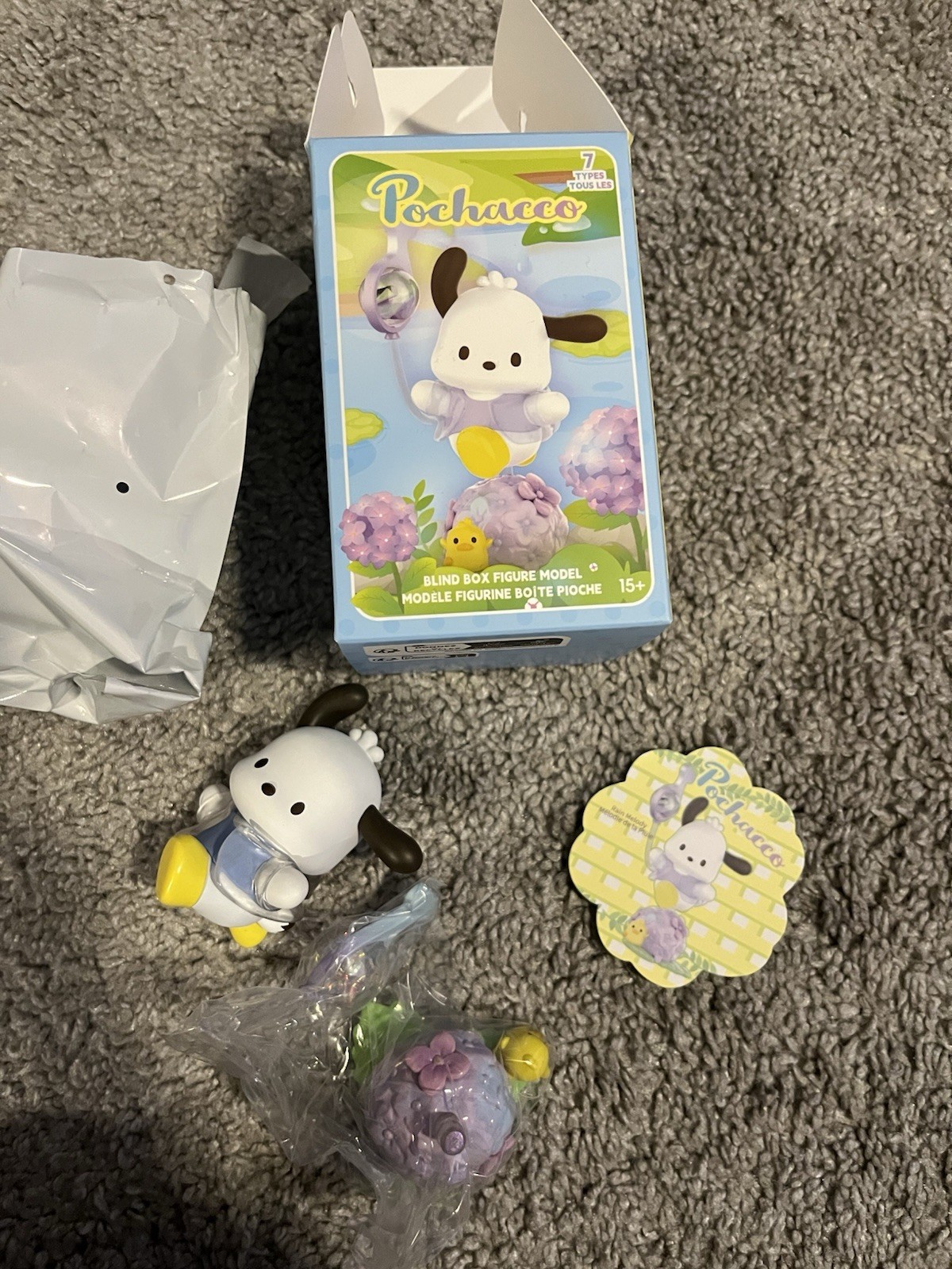 MINISO SANRIO POCHACCO FLOWER & CHILDHOOD SERIES CONFIRMED BLIND BOX FIGURE TOYS