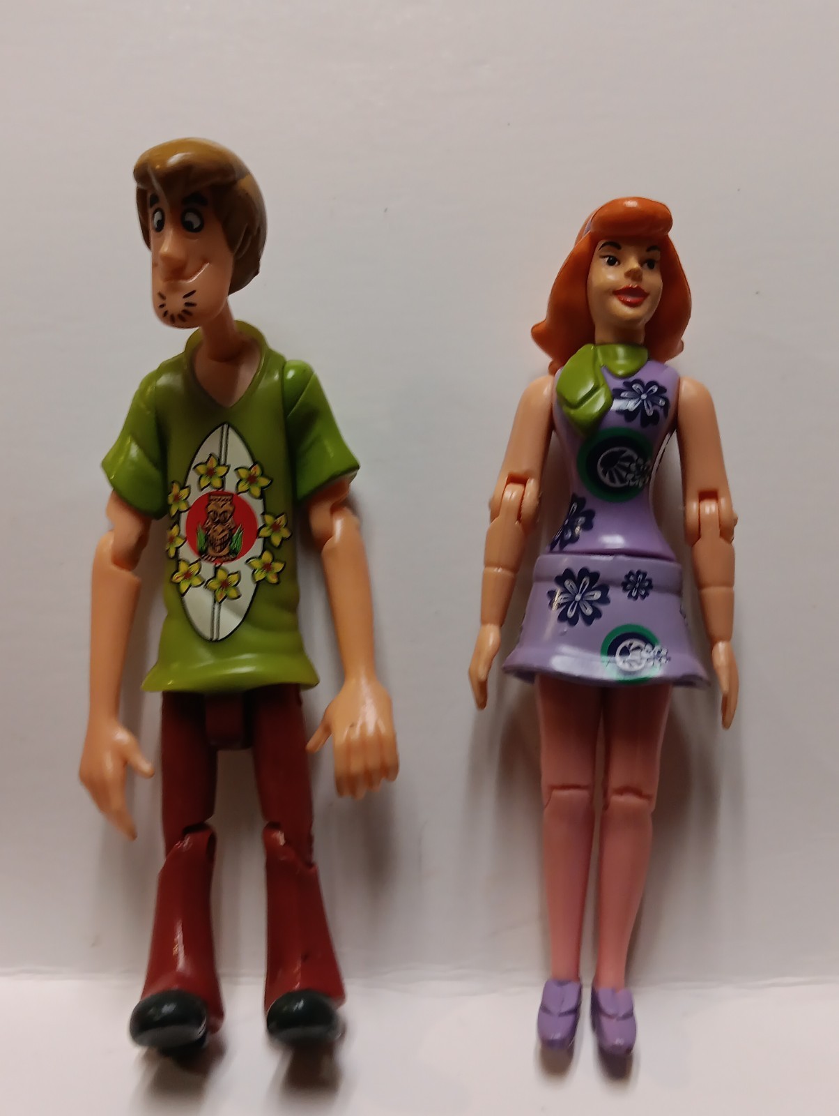 2001 Shaggy & Daphne 4.75″ Equity Marketing Action Figure Scooby-Doo Tiki VG