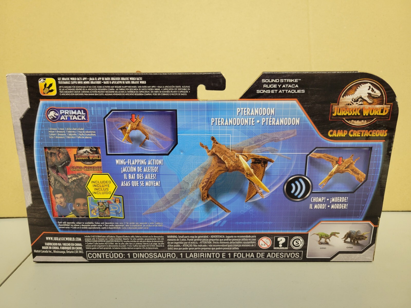 Jurassic World Pteranodon Camp Cretaceous Sound Strike Dinosaur Action Figure