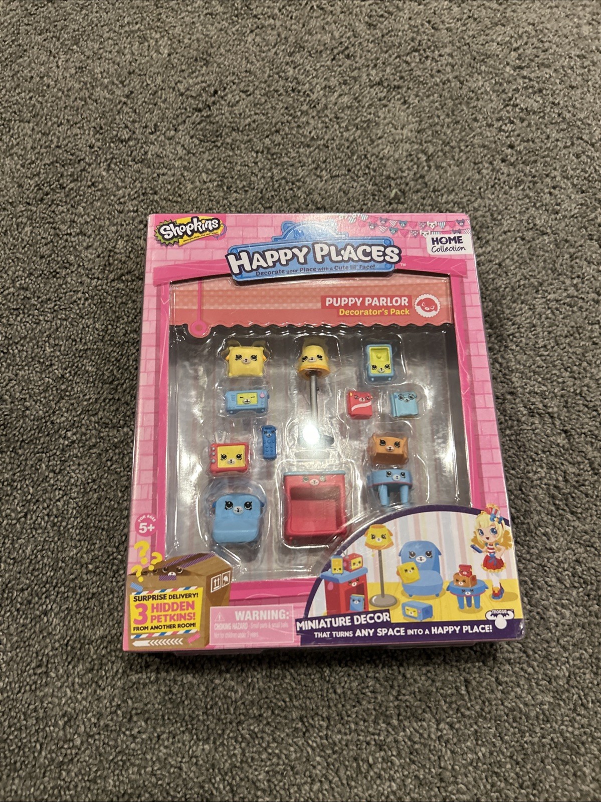 Shopkins Season/Series 1 Happy Places Decorator Puppy Parlour 3 Hidden Petkins