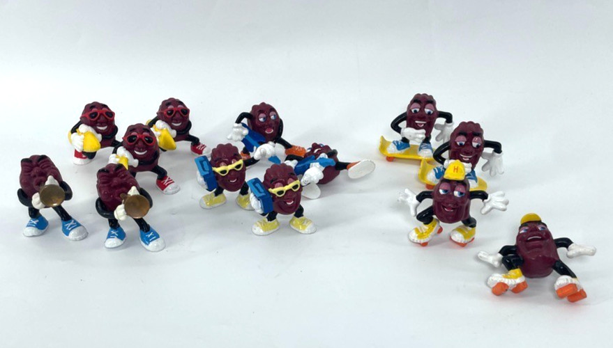 California Raisins 1988 Vintage Figures Lot of 13 Applause 2 in Tall Mini