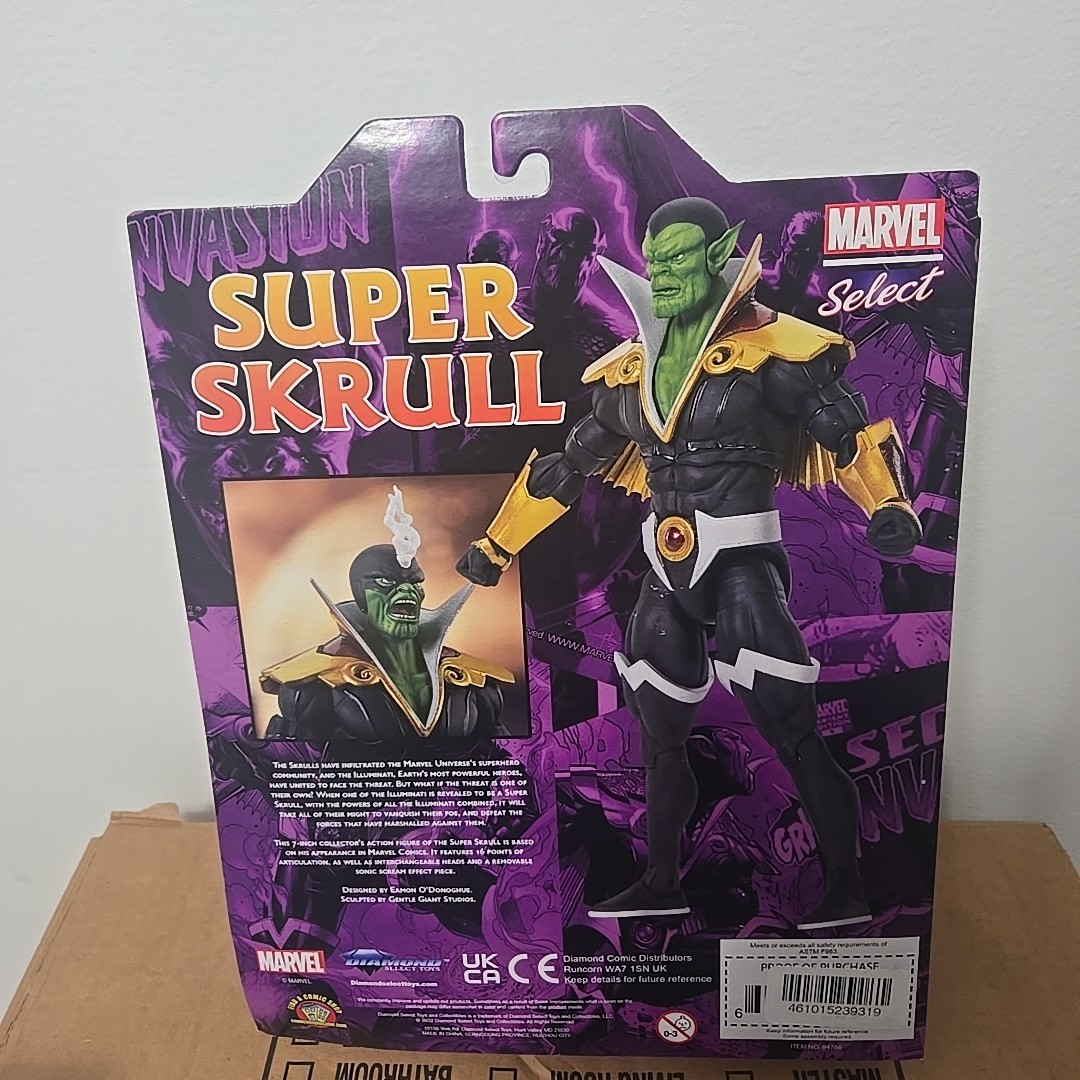Marvel Select Super Skrull 8″ Action Figure Marvel 2022 Diamond Select Disney