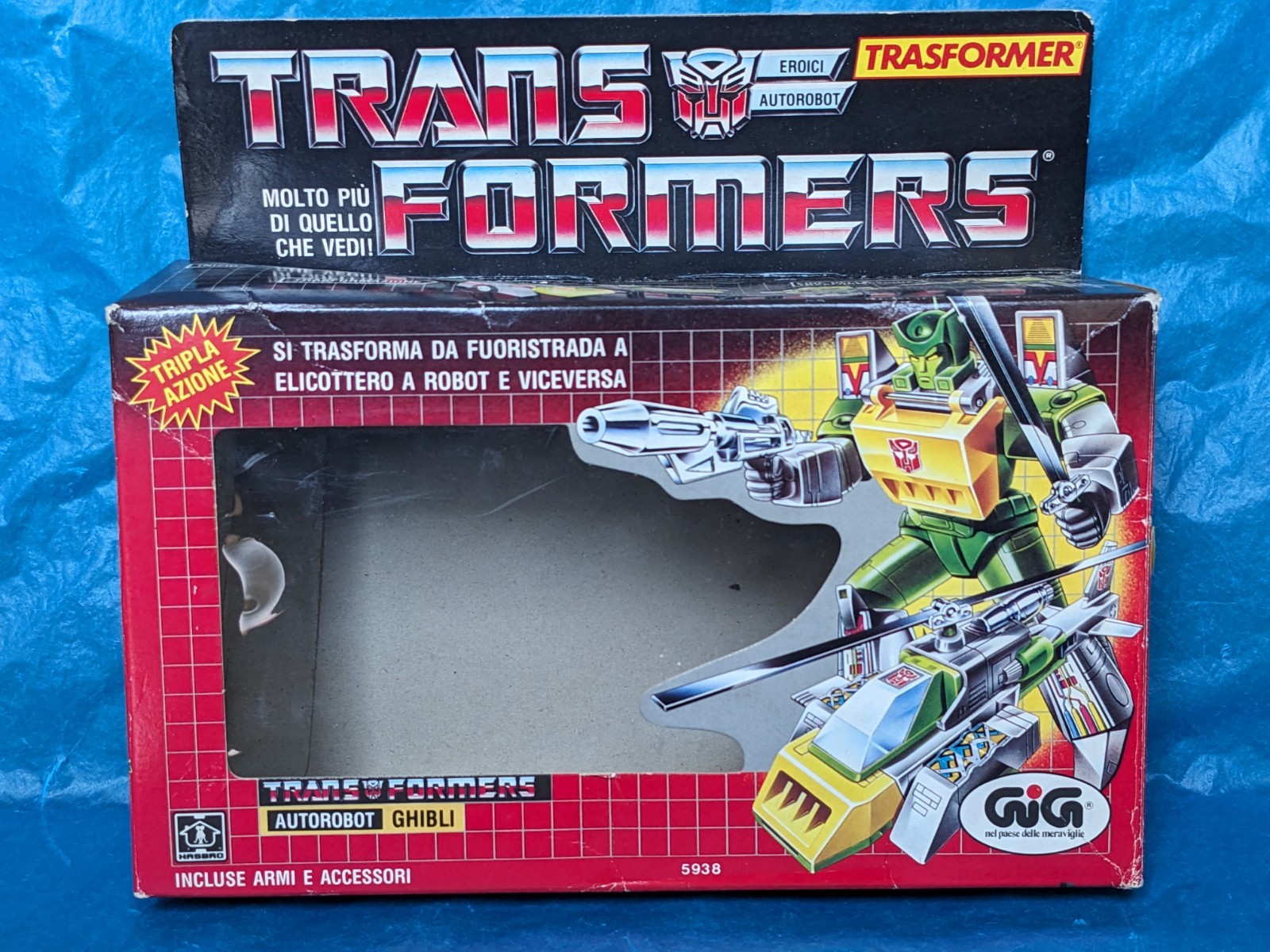 ?? Vintage G1 Transformers GHIBLI Springer w box GiG Italy 1986 ??