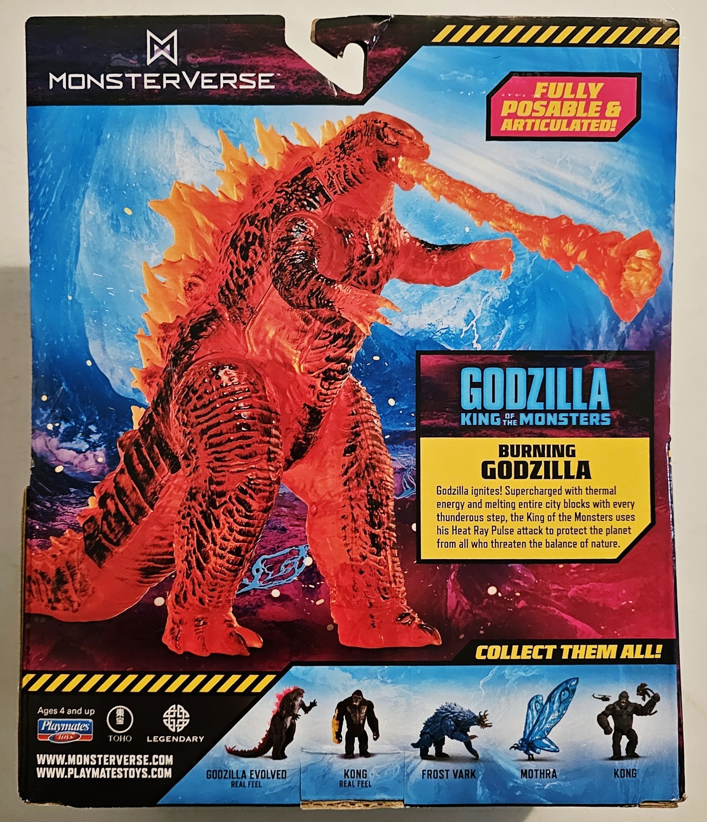 MONSTERVERSE GODZILLA KING OF THE MONSTERS BURNING GODZILLA ACTION FIGURE