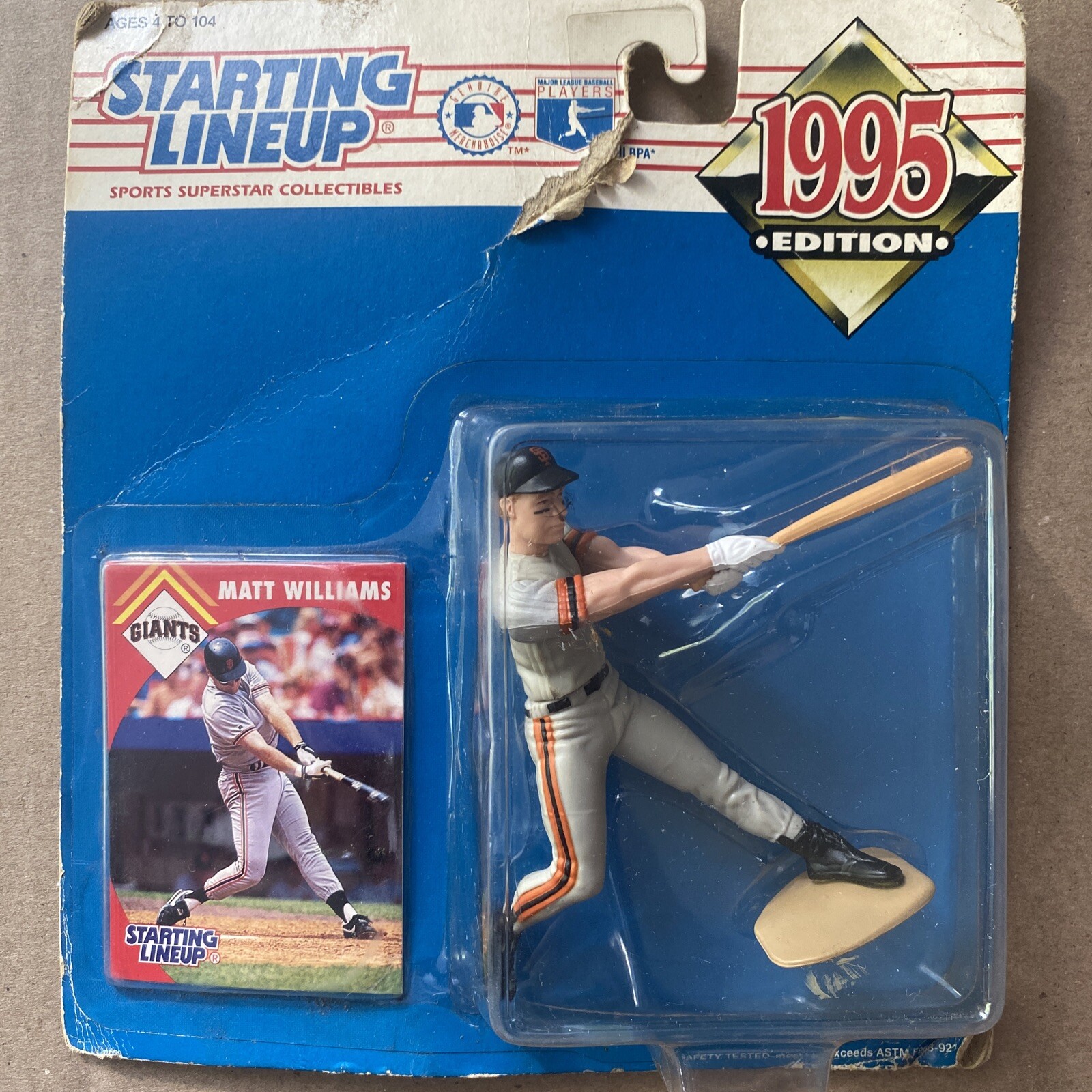 MLB Starting Lineup SLU Matt Williams Figure San Francisco Giants 1995 Kenner